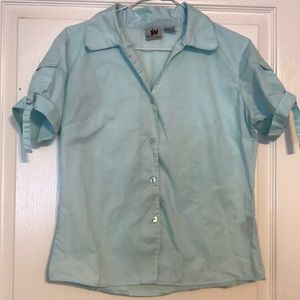 Aqua Camp Blouse